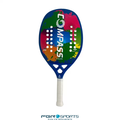 raquete de beach tennis colors azul