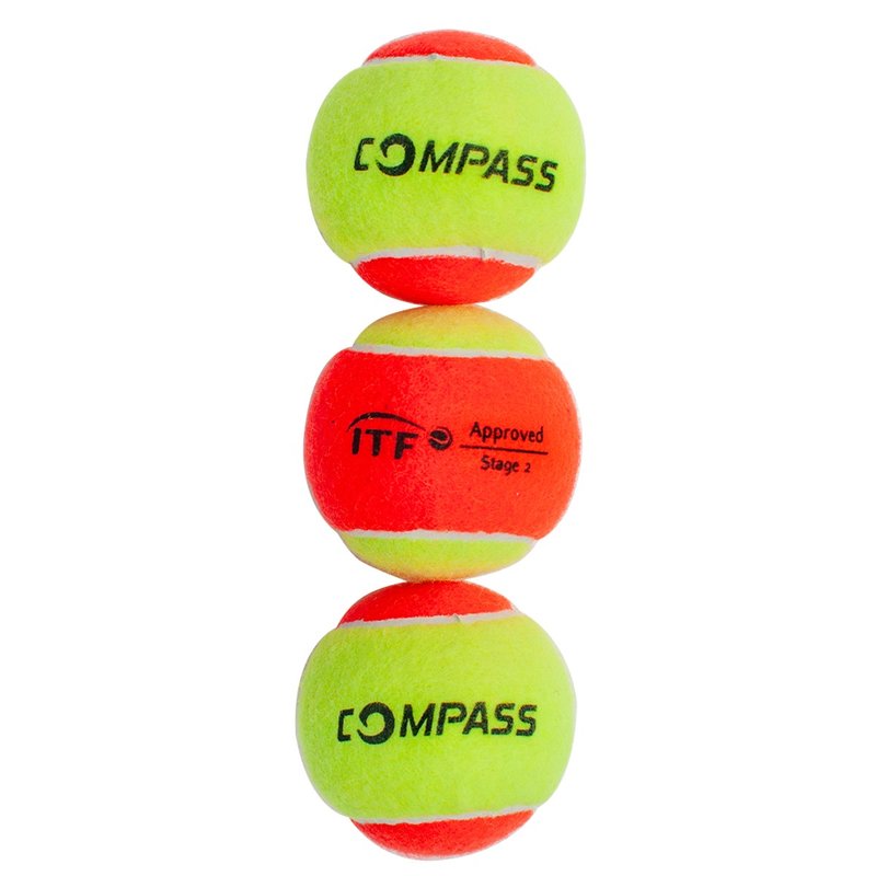 bola de beach tennis compass pack com 3 unidades 1