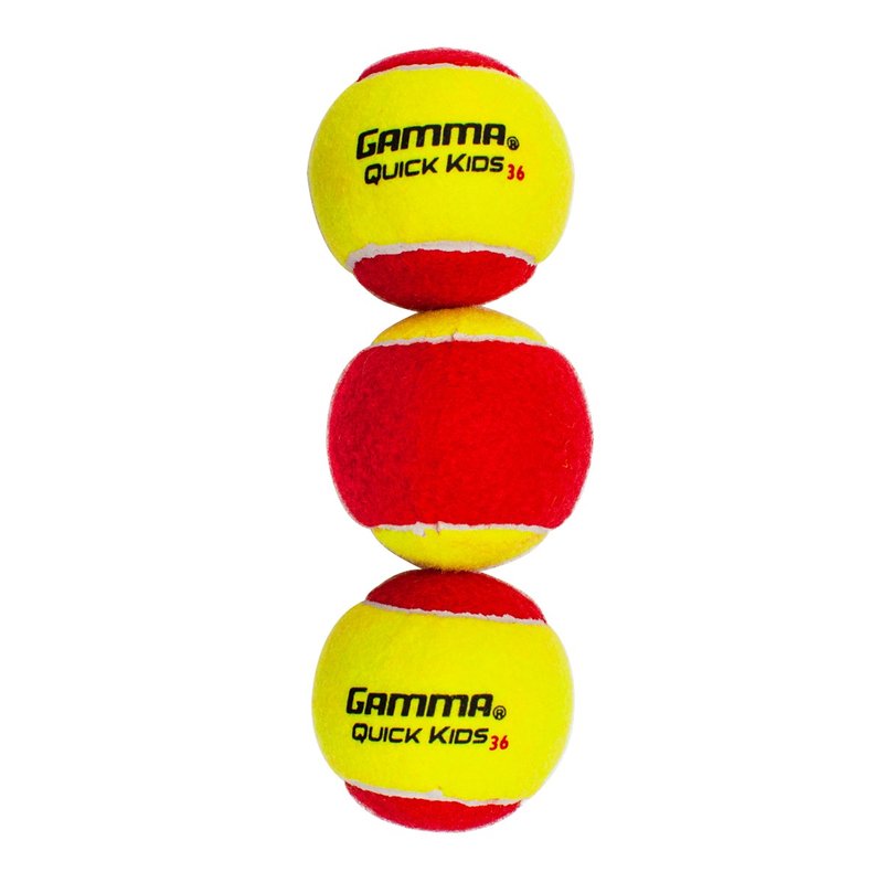bola de tenis gamma quick tip 36 pack com 3 unidades vermelha 1