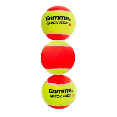 bola de tenis quick tip 60 pack com 3 unidades laranja 1