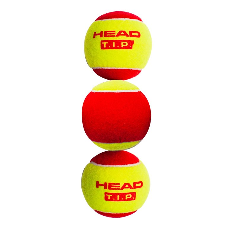 bola de tenis head tip red pack com 3 unidades 1