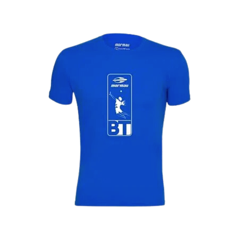 camiseta masculina manga curta beach tennis mormaii azul
